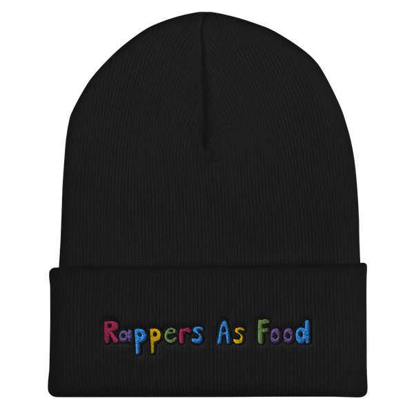 Rappers As Food Large Logo Cuffed Beanie