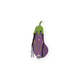 "Missy Eggplant Sticker"