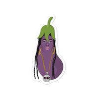 "Missy Eggplant Sticker"